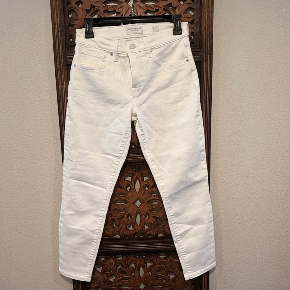 Lucky Brand White crop Jeans
